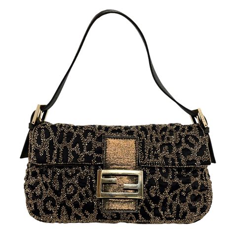 cheetah fendi baguette|Fendi baguette size guide.